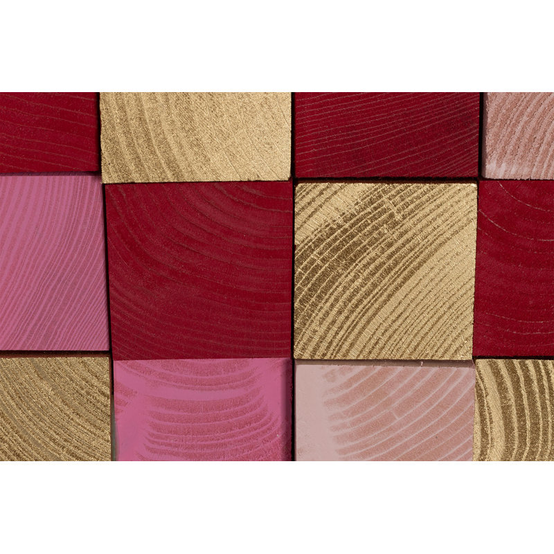 Handmade Modern Abstract Wall Decor on Solid Wood