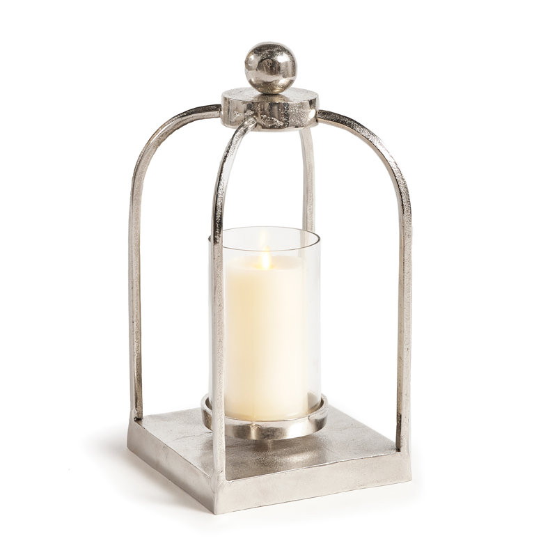 Lanterne de sol en aluminium Anney, H 16 po x l 8 po x P 7,5 po