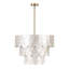 24" 5-Light Scalloped Capiz Shell Drum Chandelier-1878925499