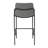 Upholstered Counter Stool with Metal Frame-907417096