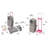 Travel and Tour Trolley Carrier with Bed for 18-inch Dolls - Gray/Stars