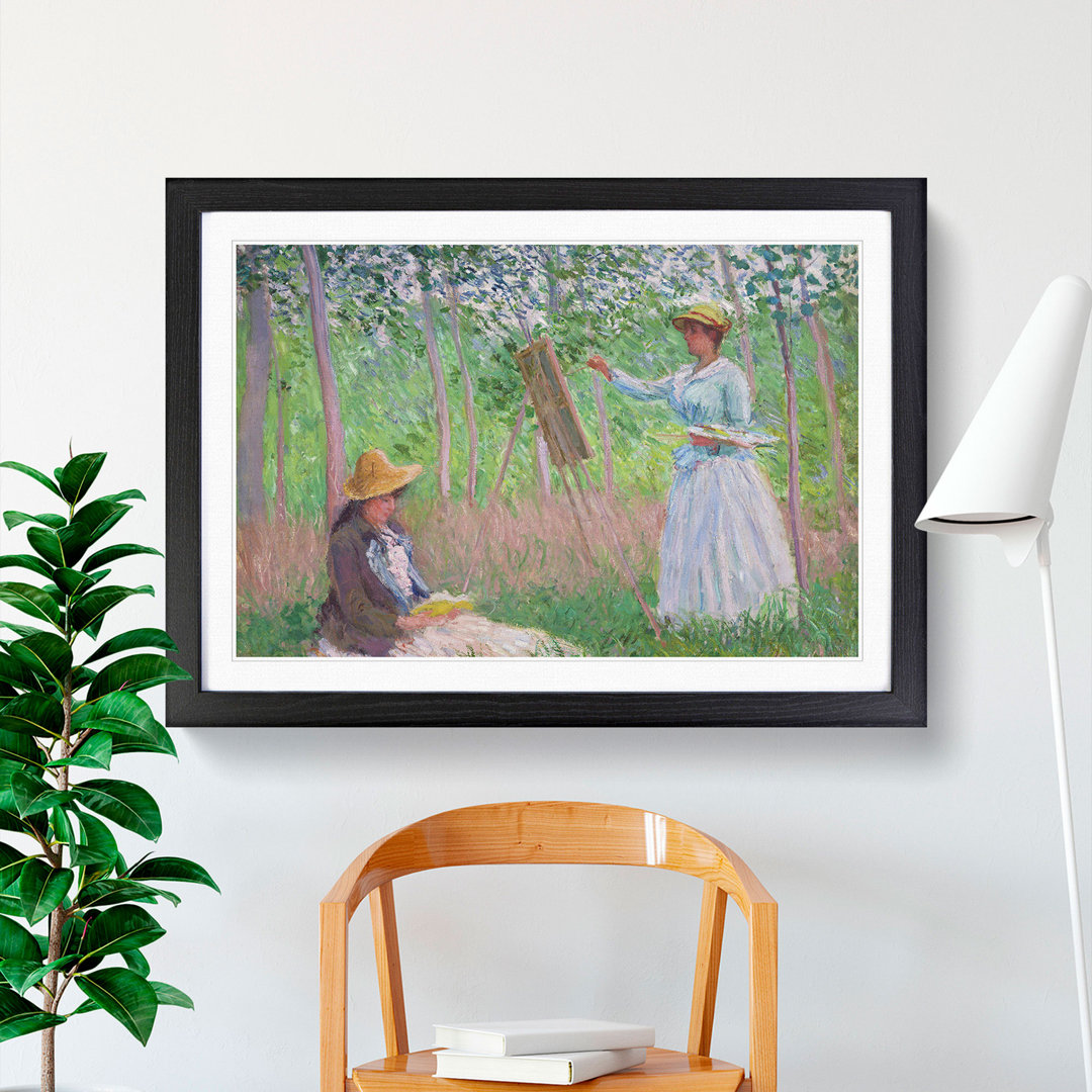 In the Woods at Giverny by Claude Monet - Framed Print