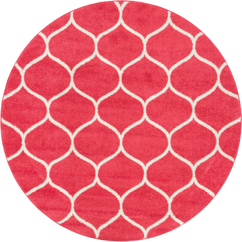 Mulli Geometric Indoor Rug, Round 5'1"