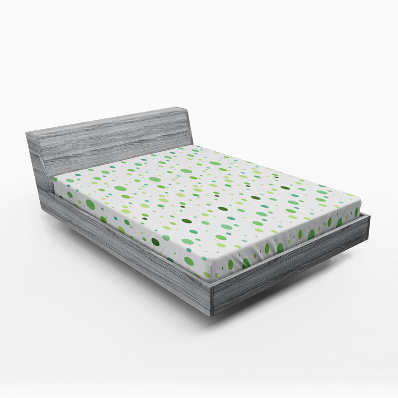 Microfiber Geometric Fitted Sheet, Full Fitted Sheet