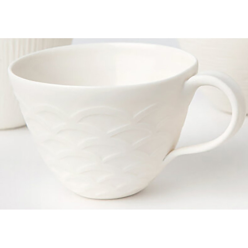 Tasse à thé à motif géométrique avec poignée