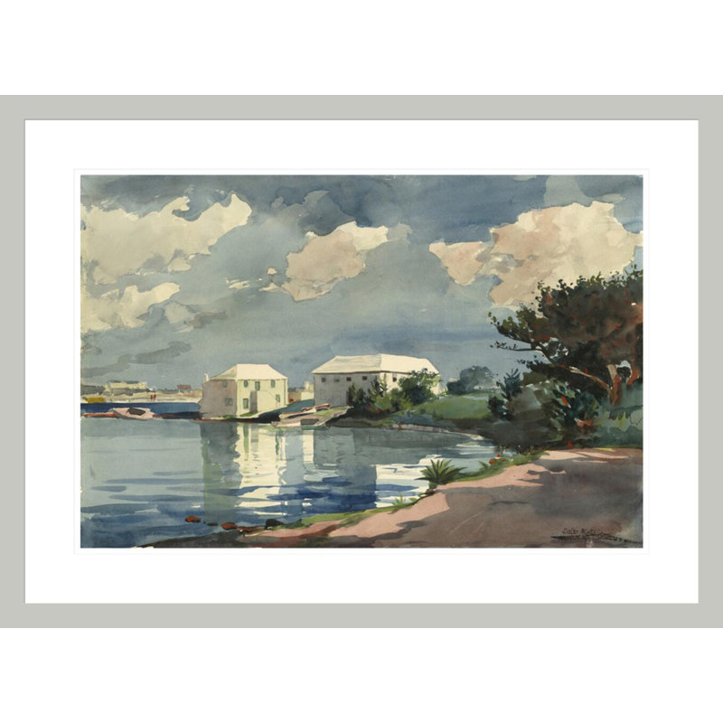 «Salt Kettle Bermuda» par Winslow Homer, impression giclée sur cadre, 21,73 po H x 29,5 po L