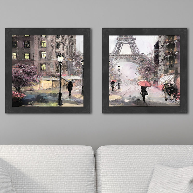Paris Street - ensemble de 2 reproductions de cadres photo