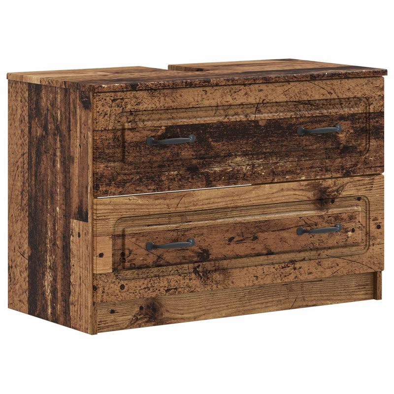Bathroom Storage Furniture Set, Old Wood