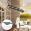 Outsunny 282cm W x 250cm D Polyester Cover Retractable Awning Fabric Replacement-111011427