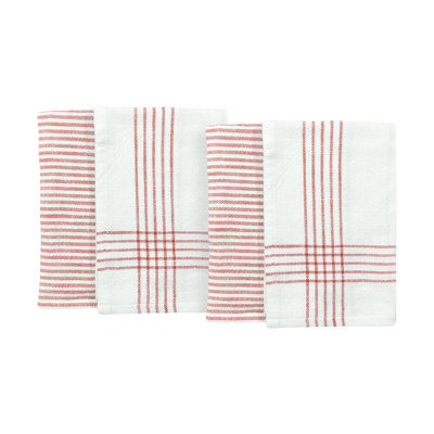 Cotton Brick Tea Towel, Set of 4