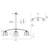 Justyce 3-Light 55.9"W Oversized Kitchen Island Pendant
