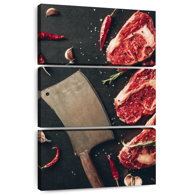 Yarlin Spiced Raw Steak, 50" H x 32" W