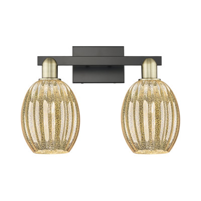 Eldon - 2 Light 16" Bell Shade Bath Vanity Light