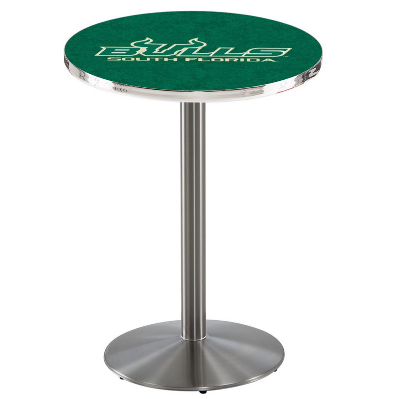 Table bistro NCAA, Acier inoxydable, Université de Floride du Sud