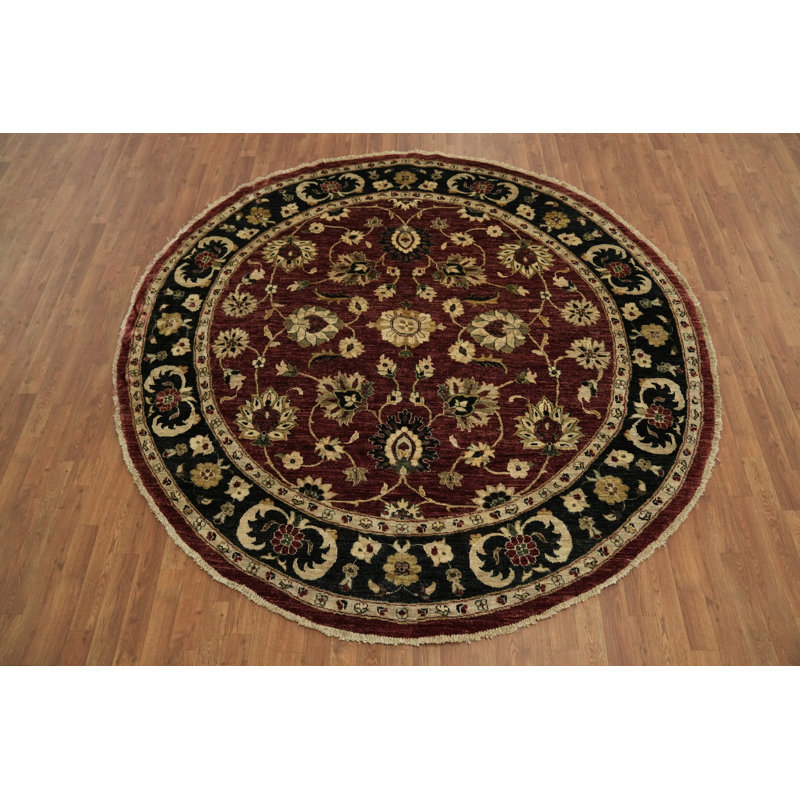 Round Wool Ziegler Oriental Area Rug 8x8