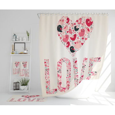 Nateal Polyester Shower Curtain Set