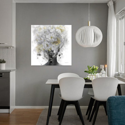 «Hidden Spring II» abstrait, éthéré, contemporain, rose, art floral