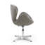 Fauteuil ballon pivotant rembourré en laine Raspberry-51336375