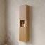 Armoire murale de 59 po de hauteur pour salle de bain, armoire de rangement étroite avec portes et tablettes, idéale pour les petits espaces, applicable à la salle de bain, au salon et à la buanderie, couleur grain de bois de chêne Corolla