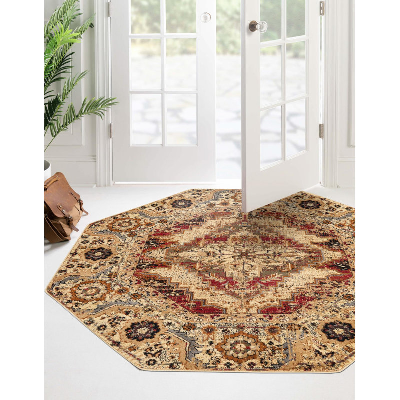 Alameda Oriental Indoor Rug, Octagon 7'10"