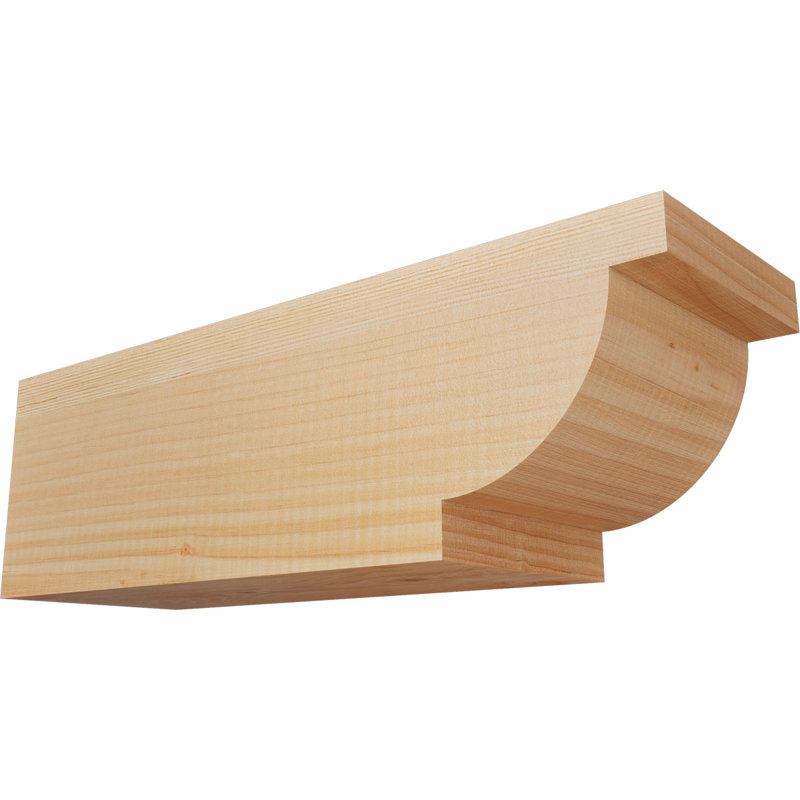Queue Alpine, Sapin de Douglas, H 6 po x l 18 po x P 5,5 po