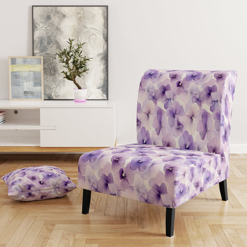 Fauteuil de chambre Floral, Pantoufle sans accoudoirs