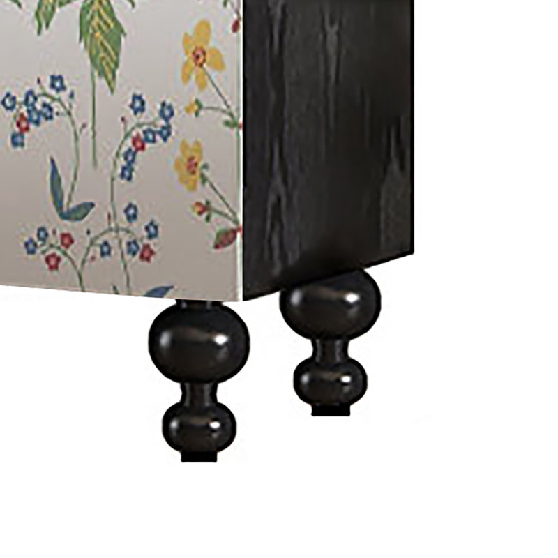 Garde-robe de chambre à coucher à portes doubles et style rétro