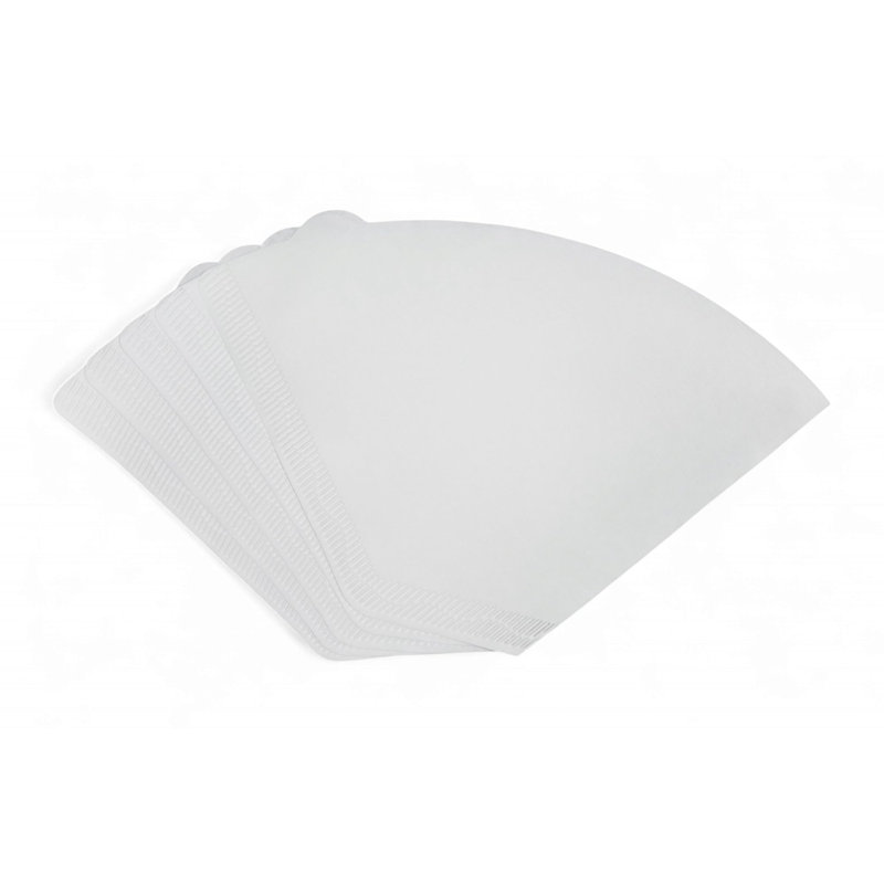 5 Size 4 Brown Coffee Filter Paper Cones, White