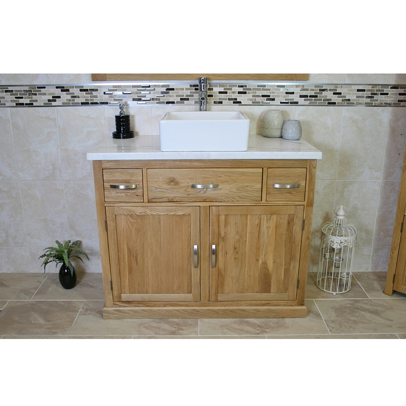 Rocco 1000mm Single Bathroom Vanity with Vessel Ceramic Basin
