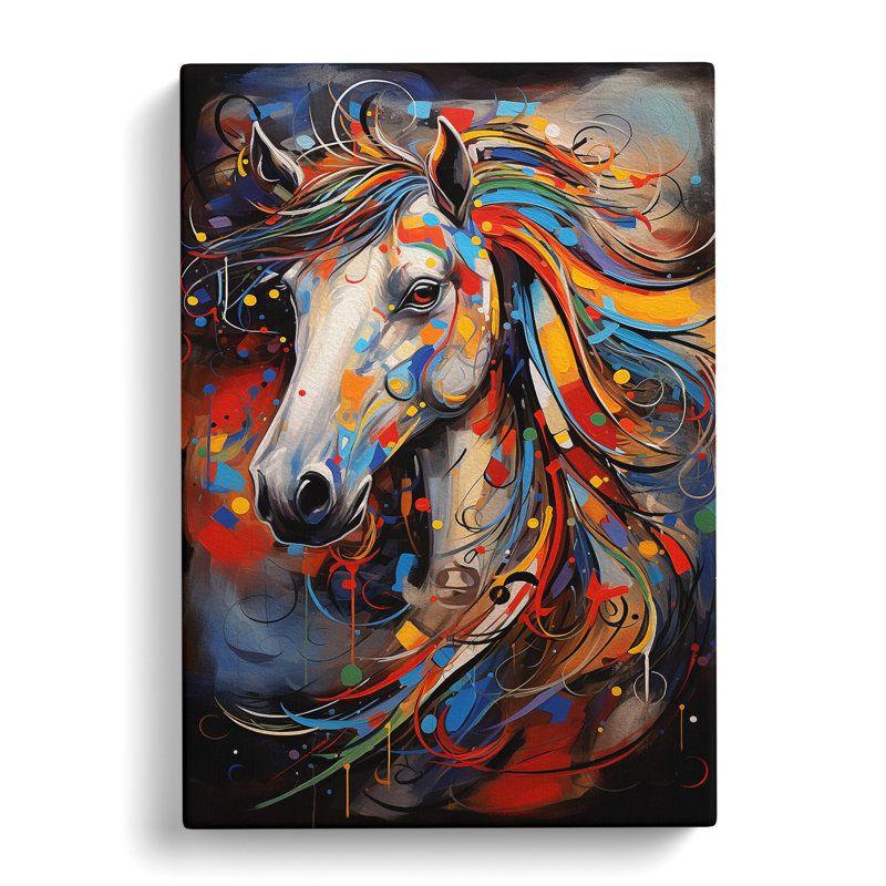 Pony Abstract - No Frame Print, 76cm H x 50cm W x 3cm D