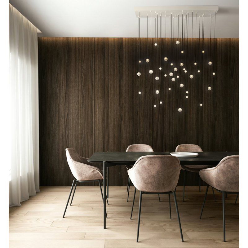 Loci Chandelier, Matte Black