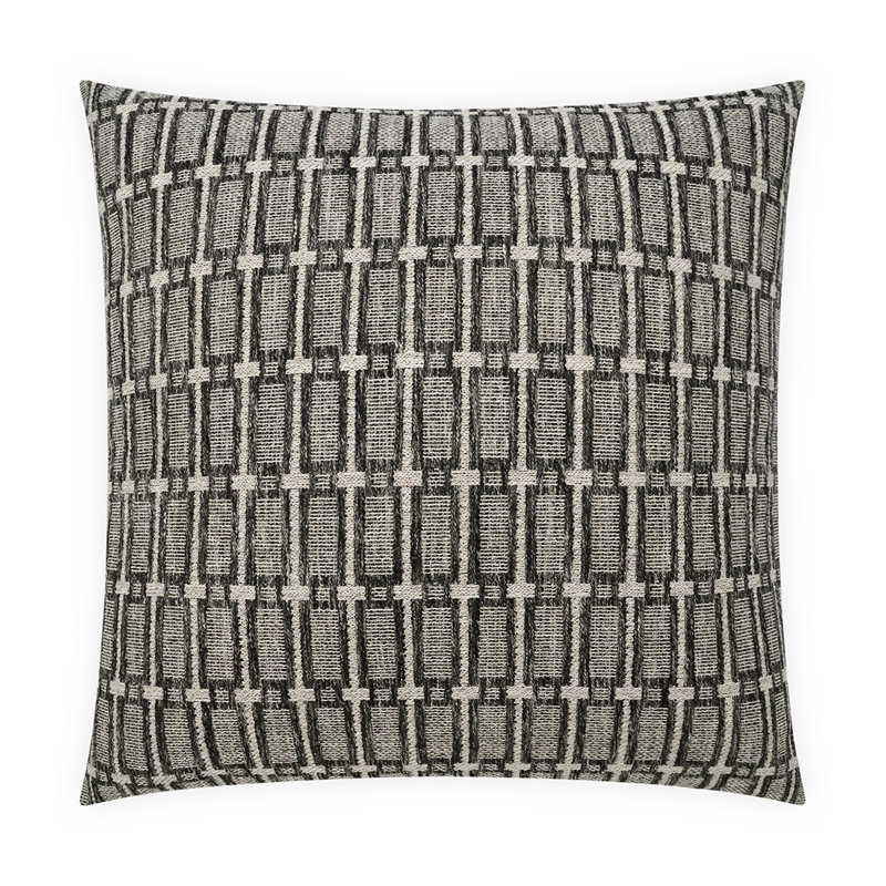 Coussin Mandaree, Carré 20 po, Gris anthracite