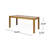 Geneus Dining Table With Slat Design Top