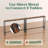 Narrow Console Table With Outlet(Rusitc Brown)