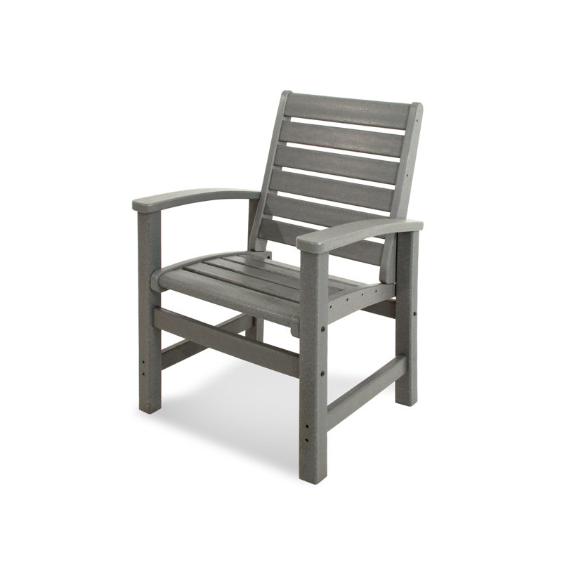 POLYWOOD Signature Dining Chair, Slate Grey
