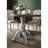 Iris Weathered White Wood 5-Piece Dining Set