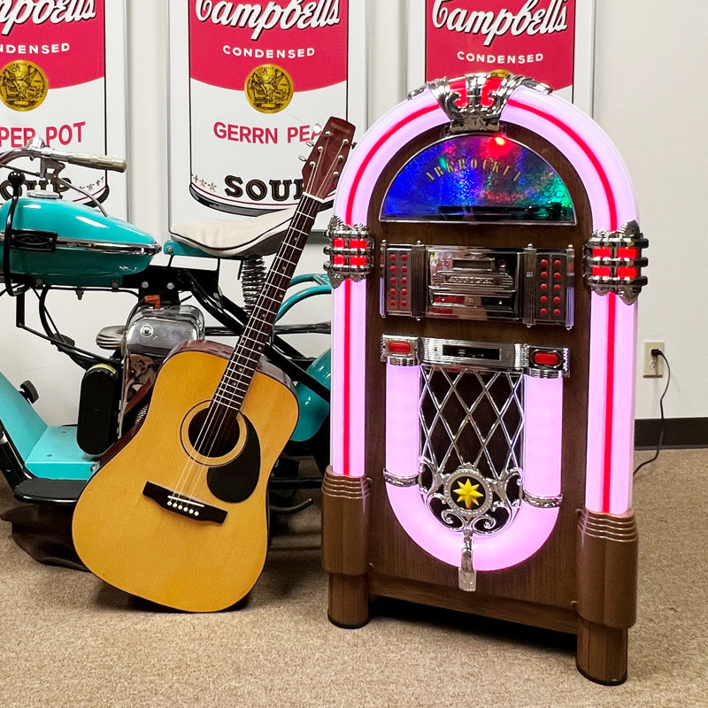Platine tourne-disque rétro Bluetooth Arkrocket Taurus II Jukebox, Chêne
