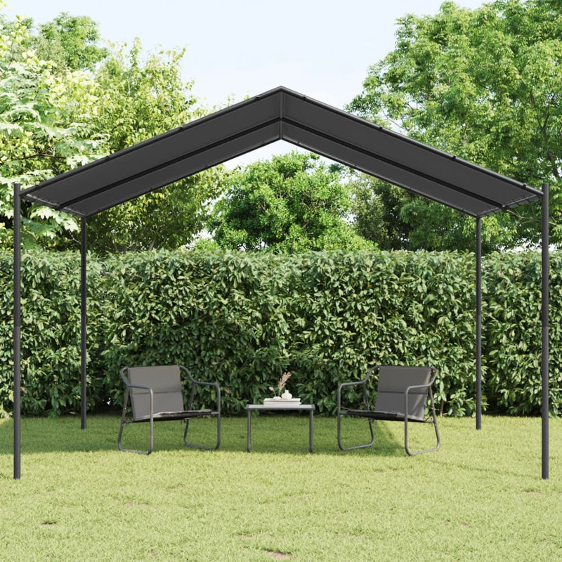 Canopy Tent Steel and Fabric, Anthracite, 250cm H x 300cm W x 300cm D