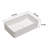 21"X14" White Ceramic Rectangular Vessel Bathroom Sink