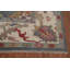 Tapis oriental fait à la main bleu Oushak 9 x 12