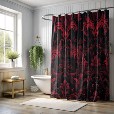 Red Design - Premium Shower Curtain