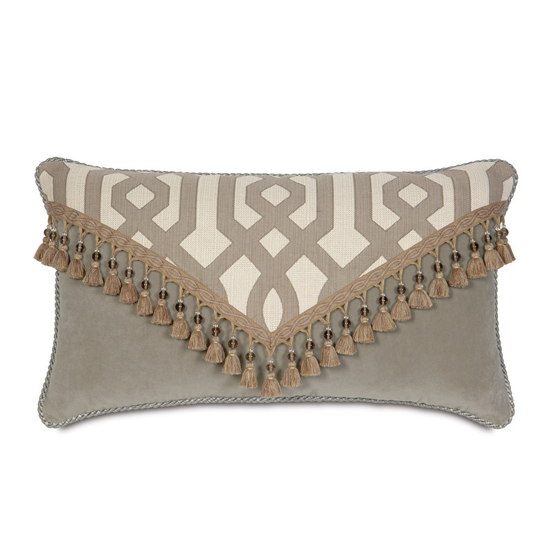 Rayland Trellis Polyester Blend Throw Pillow