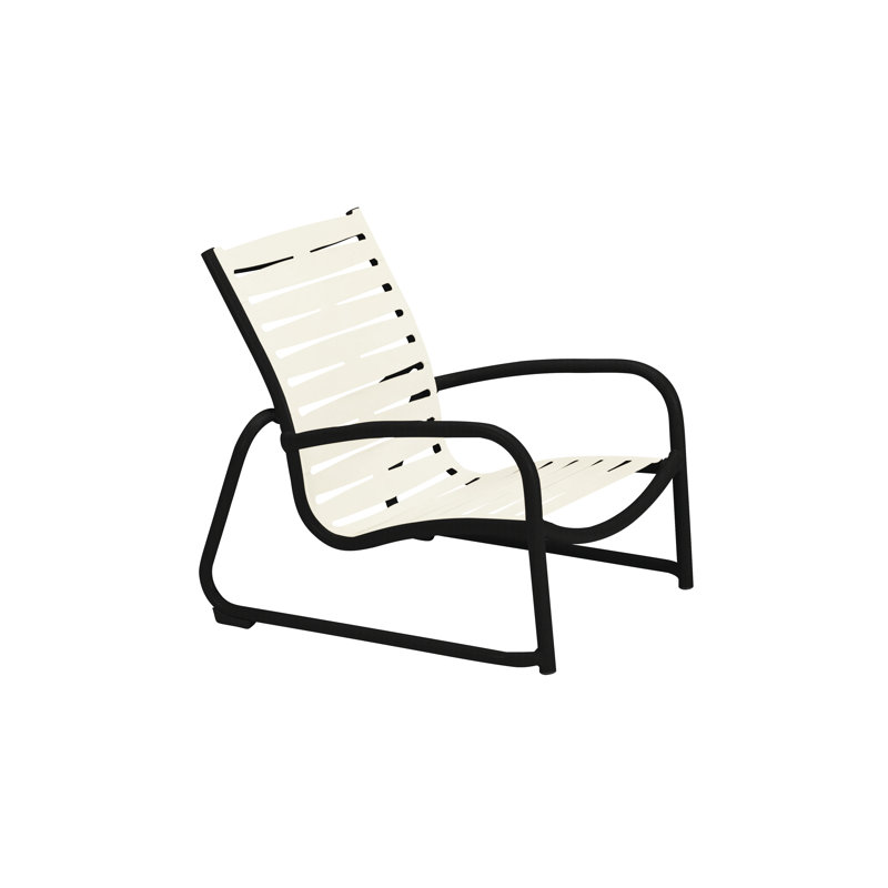 Fauteuil de patio Millennia EZ Span ™, Neige, Obsidienne