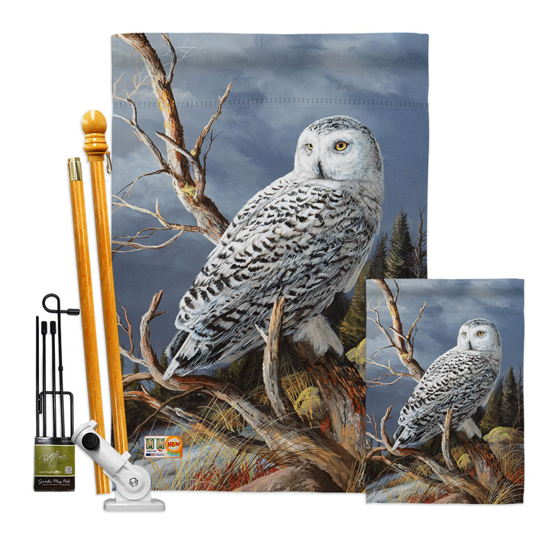 Double Sided 40'' H x 28'' W Polyester Animal Flag Set