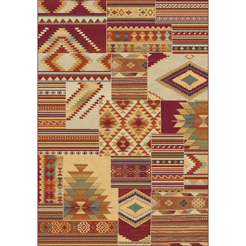 Bondurant Geometric Area Rug, Rectangle 115 x 160cm