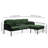 Upholstered Sofa With Ottoman-1317014443-1317014446