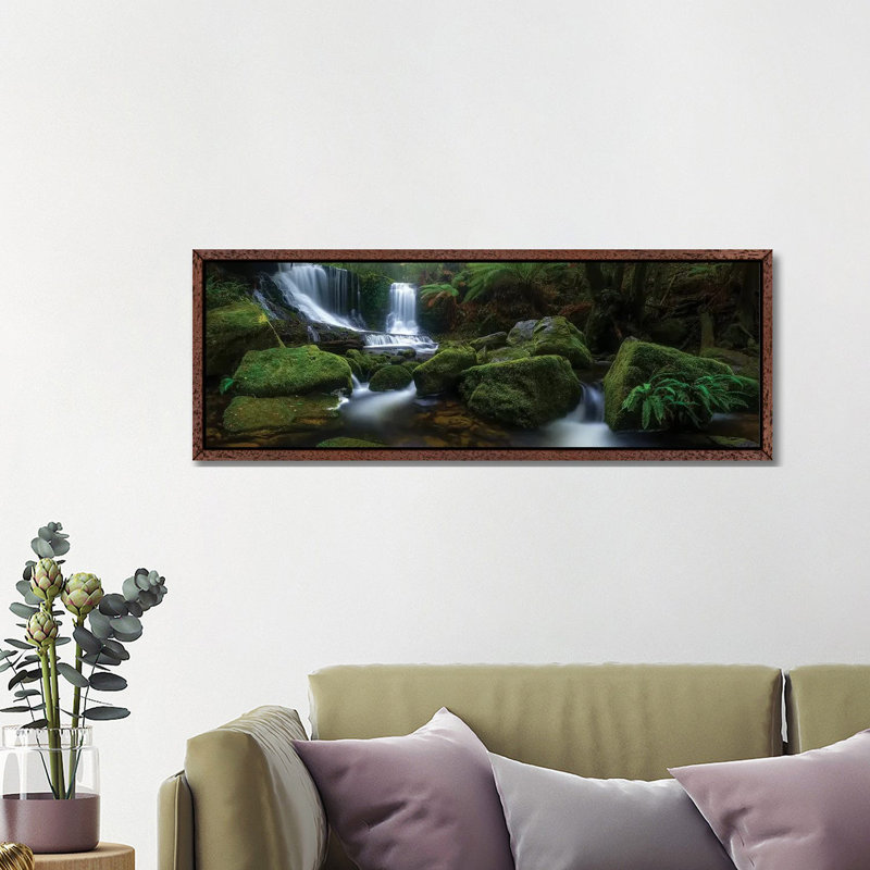Hello Horseshoe by Jason L. Stephens - Panoramic Print on Canvas, Classic Brown Wood Framed, 121.92 cm H x 40.64 cm W