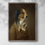 Reproduction encadrée Sir Hound - bois massif-1201812974