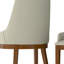 Ensemble de deux chaises Parsons en bois massif naturel et noyer-740002132