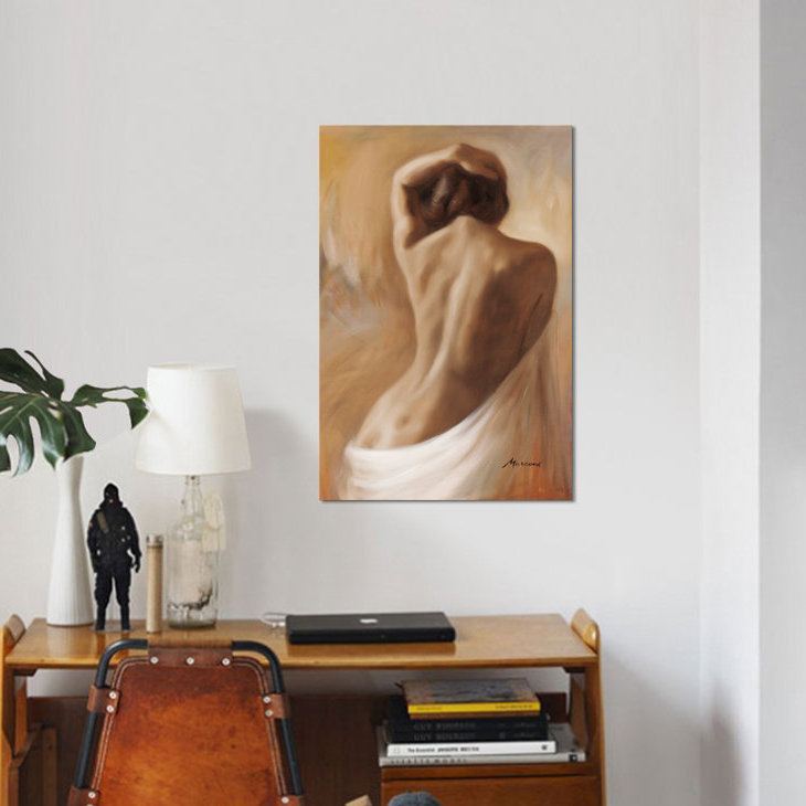 «Figurative One» par Julianne Marcoux - impression sur toile tendue, H 40 po x l 26 po x P 1,5 po, Toile tendue, Pas de tapis